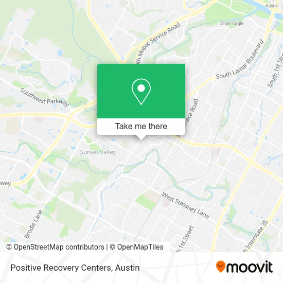 Positive Recovery Centers map