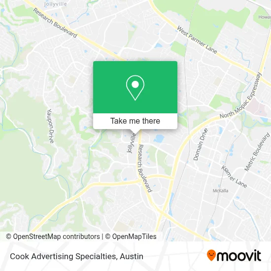 Cook Advertising Specialties map