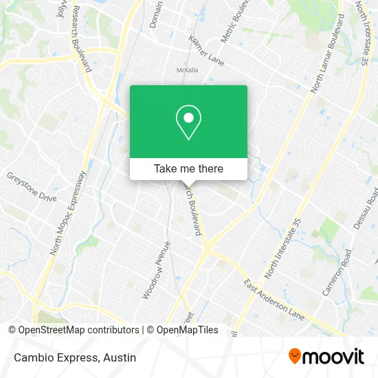 Cambio Express map