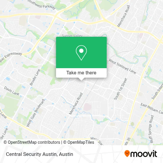 Central Security Austin map