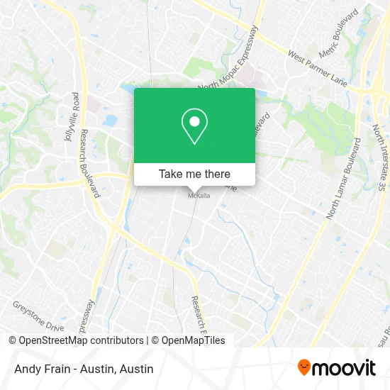 Andy Frain - Austin map