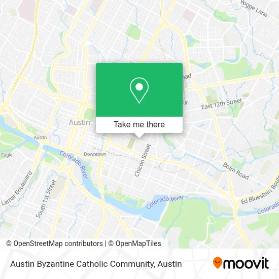 Austin Byzantine Catholic Community map