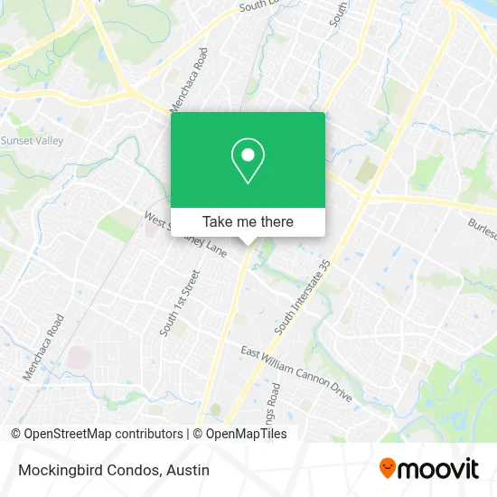 Mockingbird Condos map