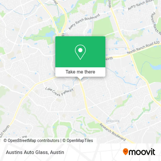 Austins Auto Glass map