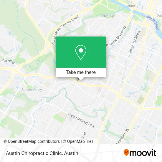 Austin Chiropractic Clinic map