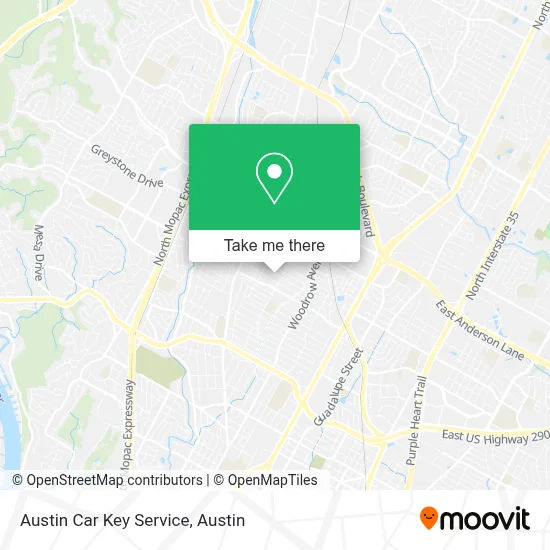 Austin Car Key Service map