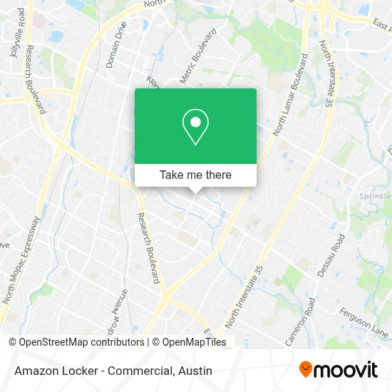 Amazon Locker - Commercial map