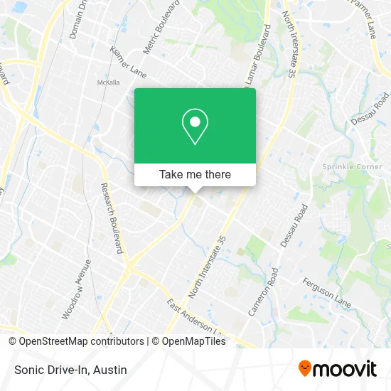 Sonic Drive-In map