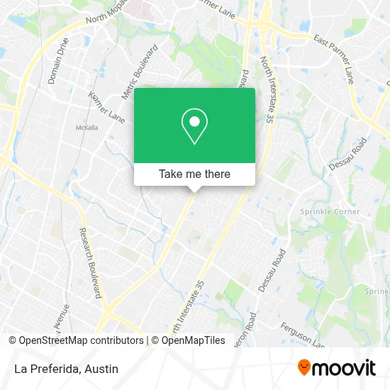 La Preferida map