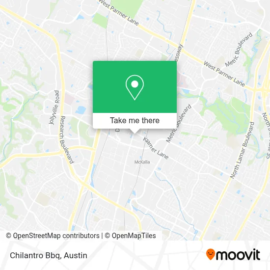 Chilantro Bbq map
