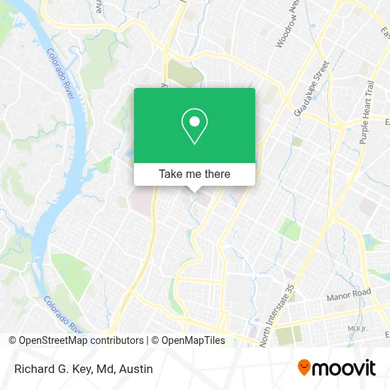 Richard G. Key, Md map