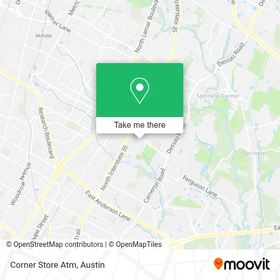 Corner Store Atm map