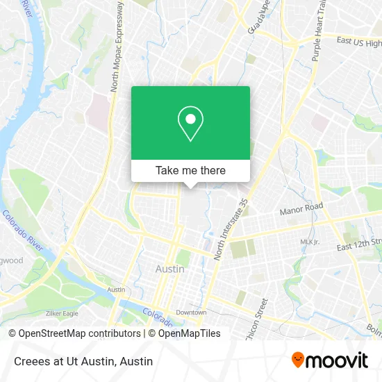 Creees at Ut Austin map