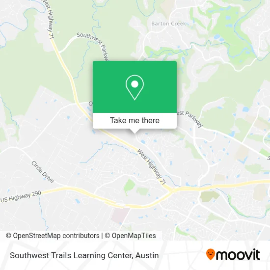 Southwest Trails Learning Center map