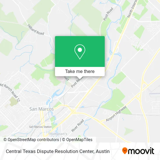 Central Texas Dispute Resolution Center map