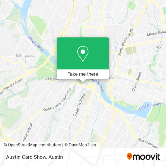 Austin Card Show map