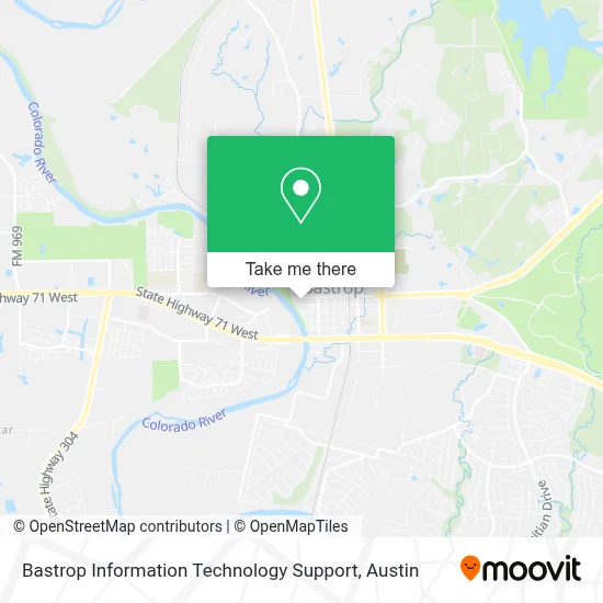 Bastrop Information Technology Support map