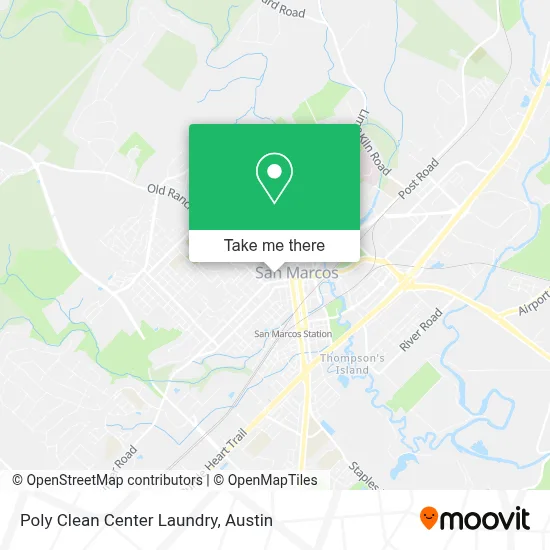 Poly Clean Center Laundry map