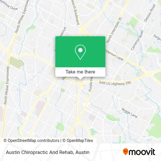Austin Chiropractic And Rehab map