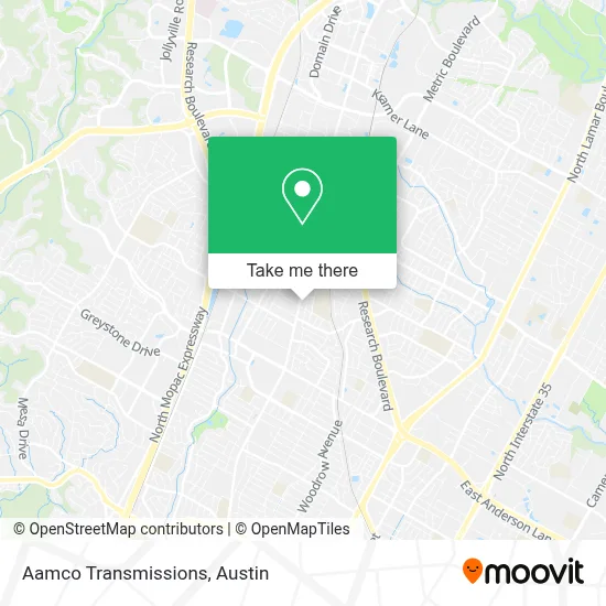 Aamco Transmissions map