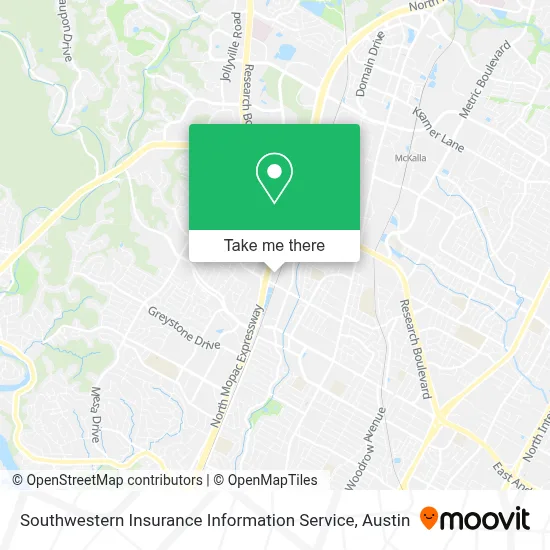 Southwestern Insurance Information Service map