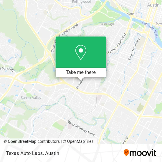Texas Auto Labs map