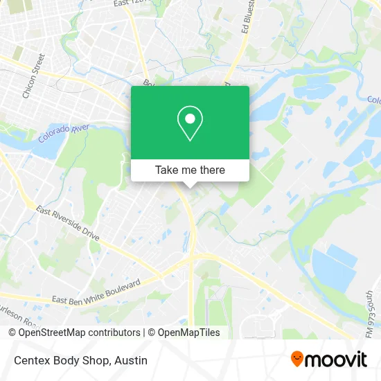 Centex Body Shop map