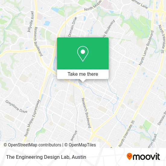 The Engineering Design Lab map