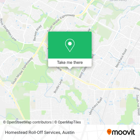 Homestead Roll-Off Services map
