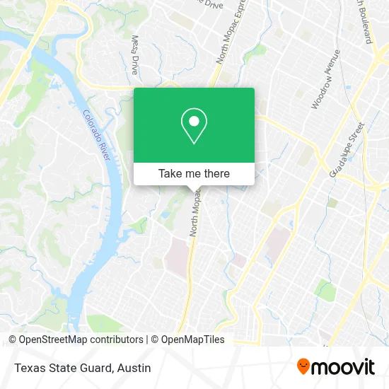 Texas State Guard map