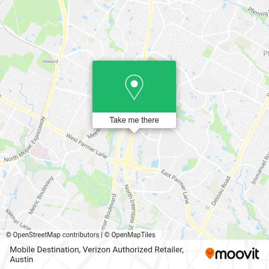 Mobile Destination, Verizon Authorized Retailer map