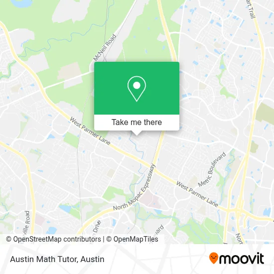 Austin Math Tutor map
