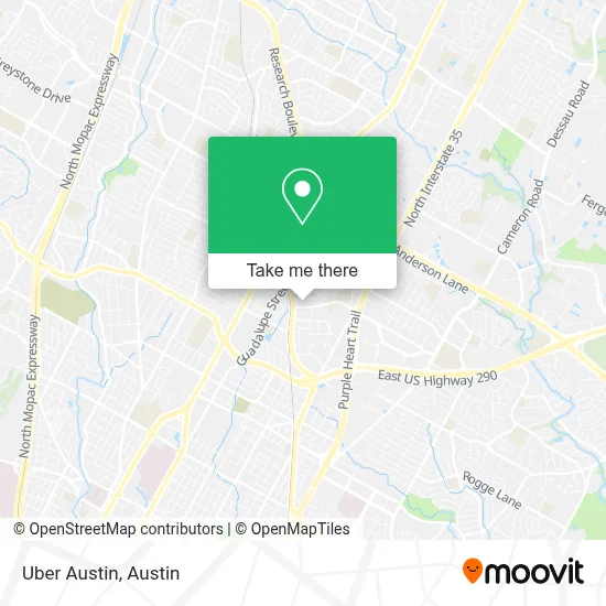 Uber Austin map