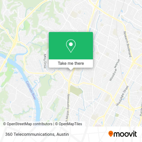 360 Telecommunications map
