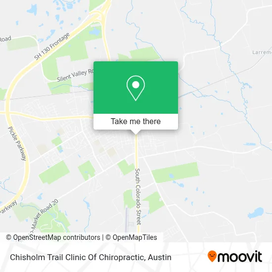 Chisholm Trail Clinic Of Chiropractic map