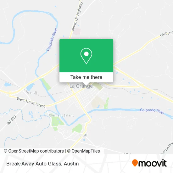 Break-Away Auto Glass map