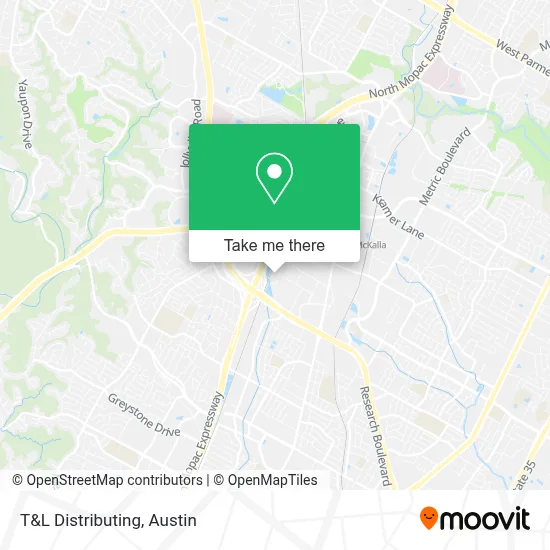 T&L Distributing map