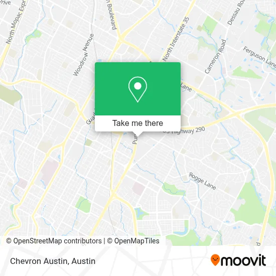 Chevron Austin map
