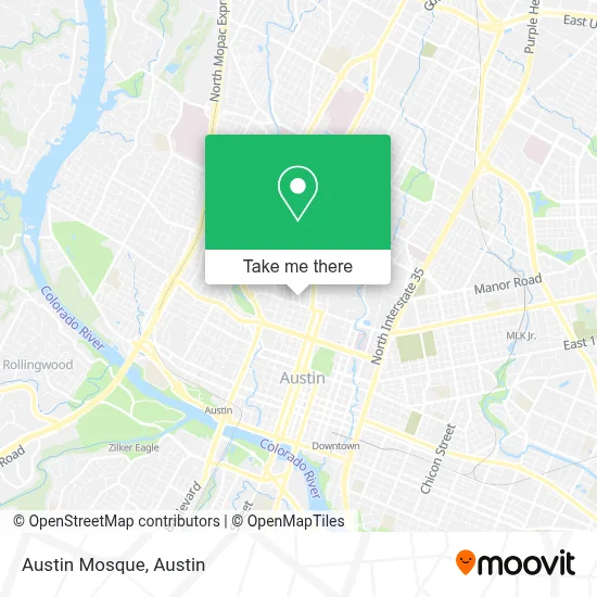 Austin Mosque map