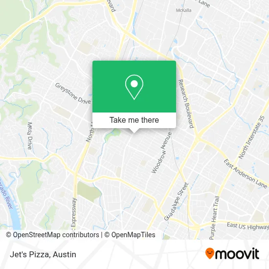Jet's Pizza map