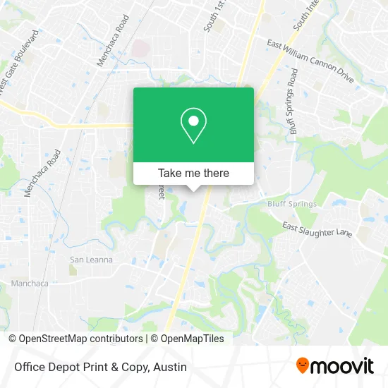 Office Depot Print & Copy map