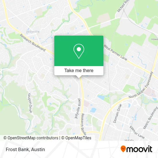 Frost Bank map