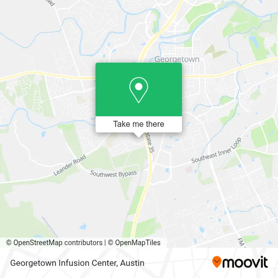 Georgetown Infusion Center map
