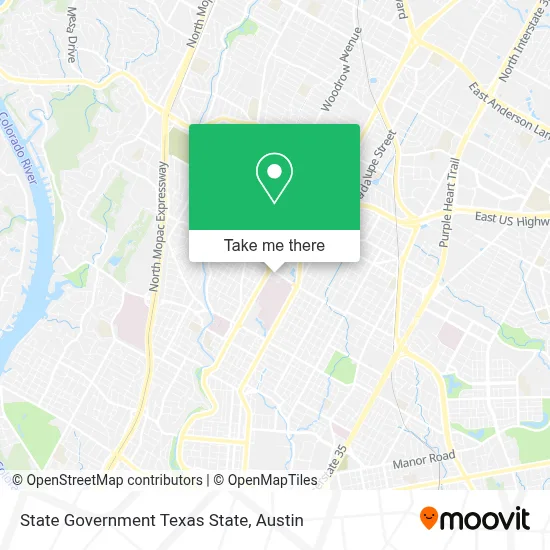 State Government Texas State map
