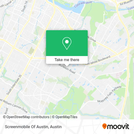 Screenmobile Of Austin map