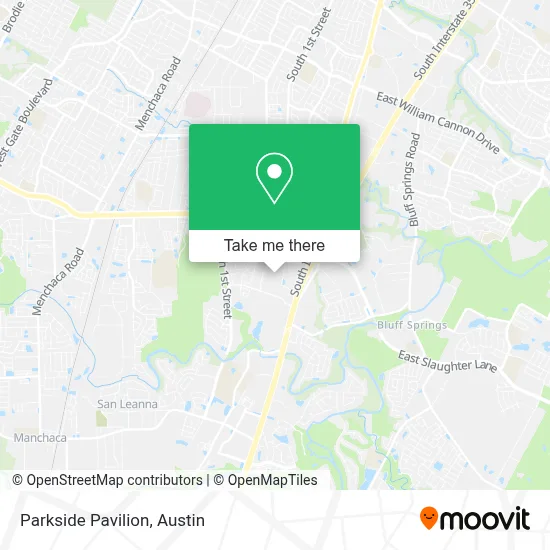 Parkside Pavilion map