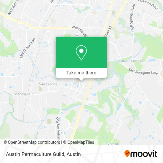 Austin Permaculture Guild map