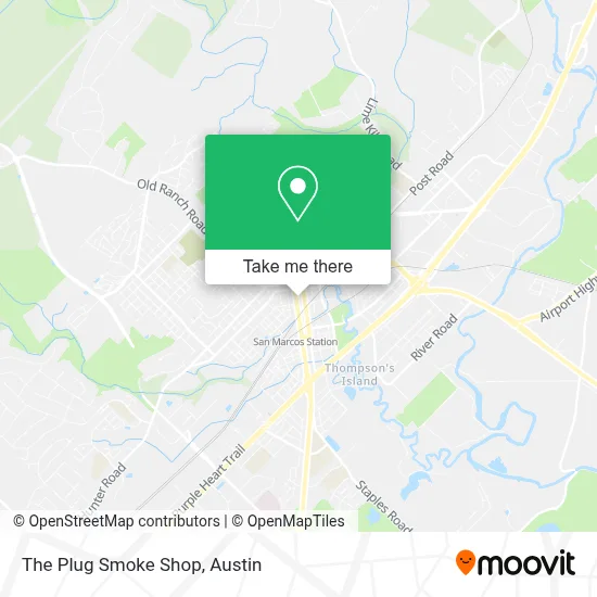 The Plug Smoke Shop map
