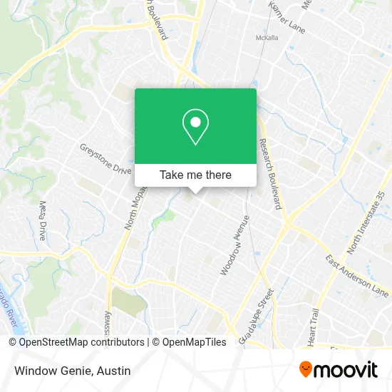 Window Genie map