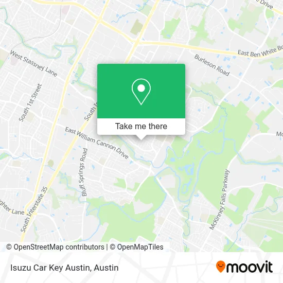 Isuzu Car Key Austin map